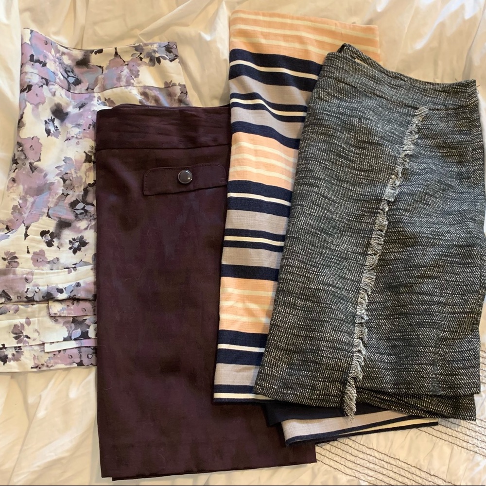 4 Ann Taylor Loft skirts size 14